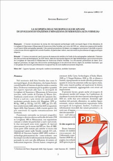 Paolo Emilio Bagnoli, Adriano Ribolini  Datazione assoluta di incisioni rupestri delle Alpi Apuane